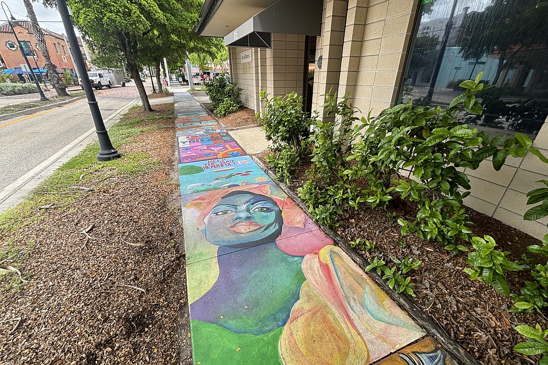 The paintings at the Avenue of Art are set to be removed.