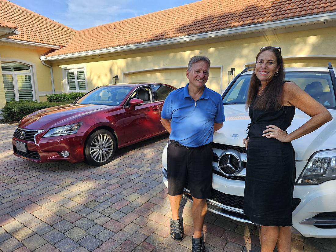 Pamela and John Orne, of The Hammock, have started their own luxury car service, called 'Pamela's Coastal Car Service.' Photo by Sierra Williams