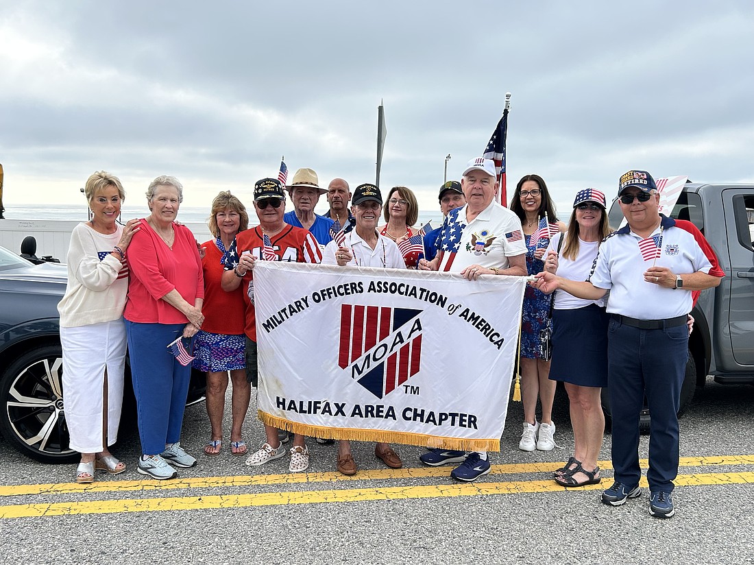 The Halifax Area Chapter of the Military Officers Association of America participate in a Fourth of July parade. Courtesy photo