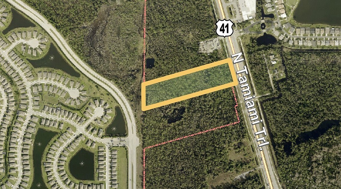 The vacant land at 17501 N. Tamiami Trail sold to a local investor.