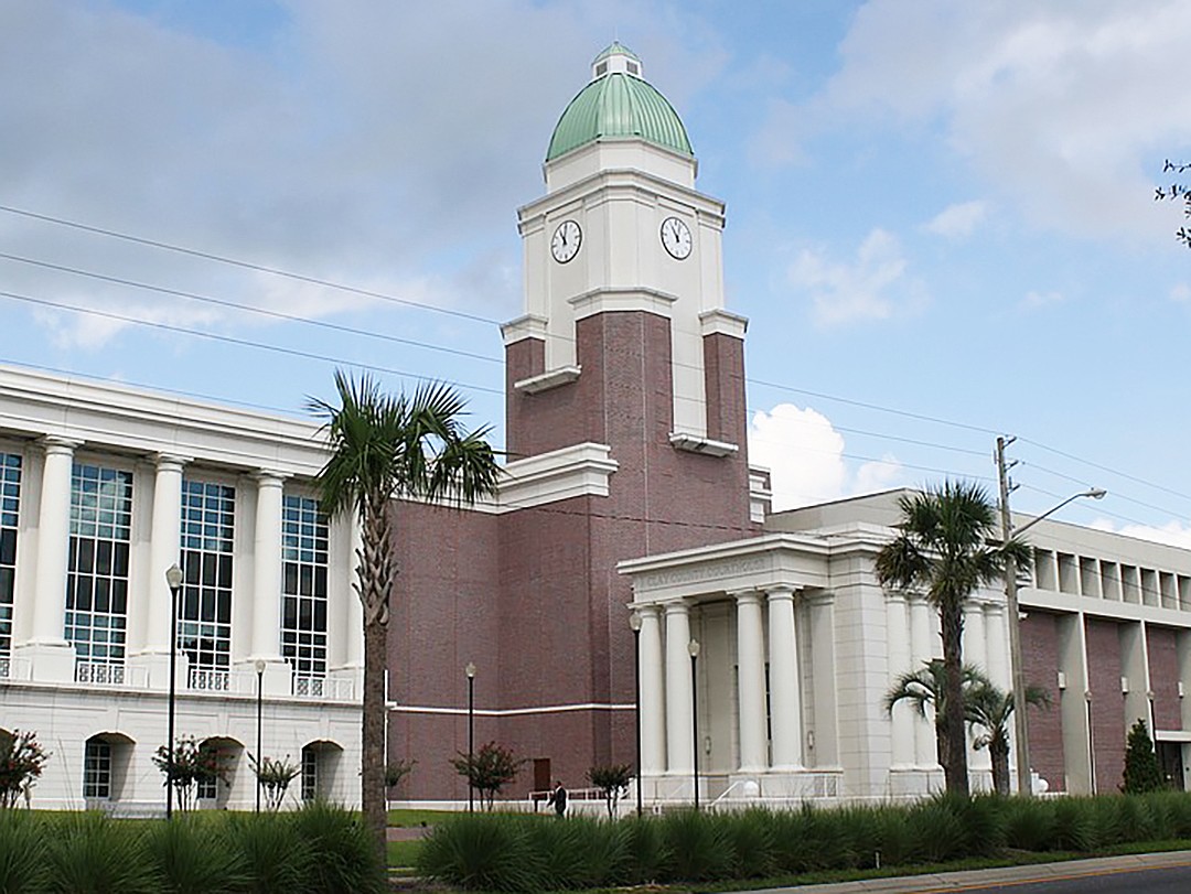 The Clay County Courthouse.