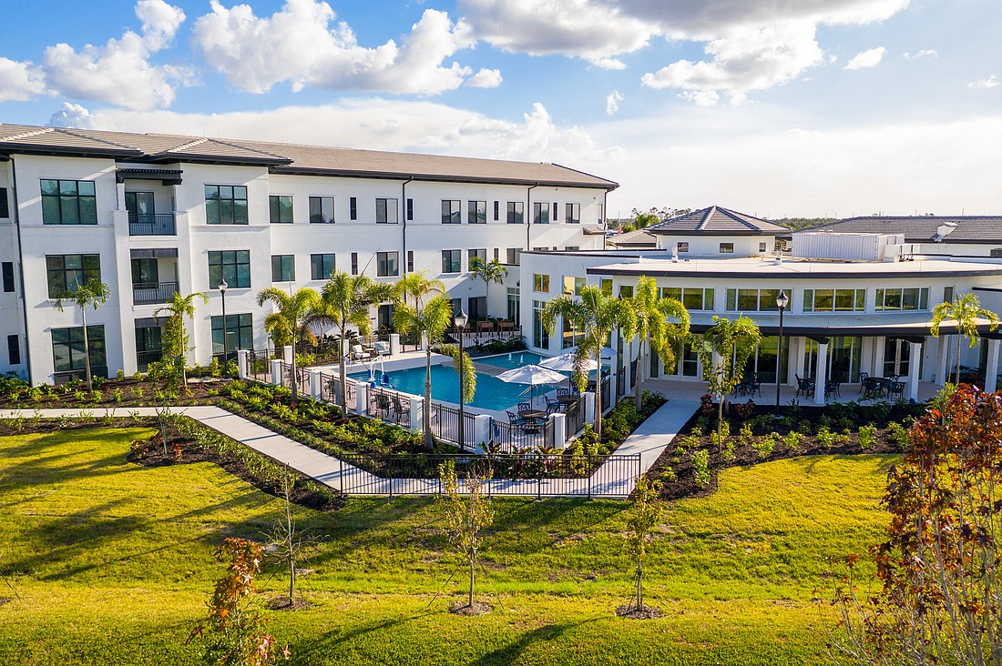 The newly-renamed American House Naples is a 128-unit senior living facility at 9015 Bellaire Bay Drive.