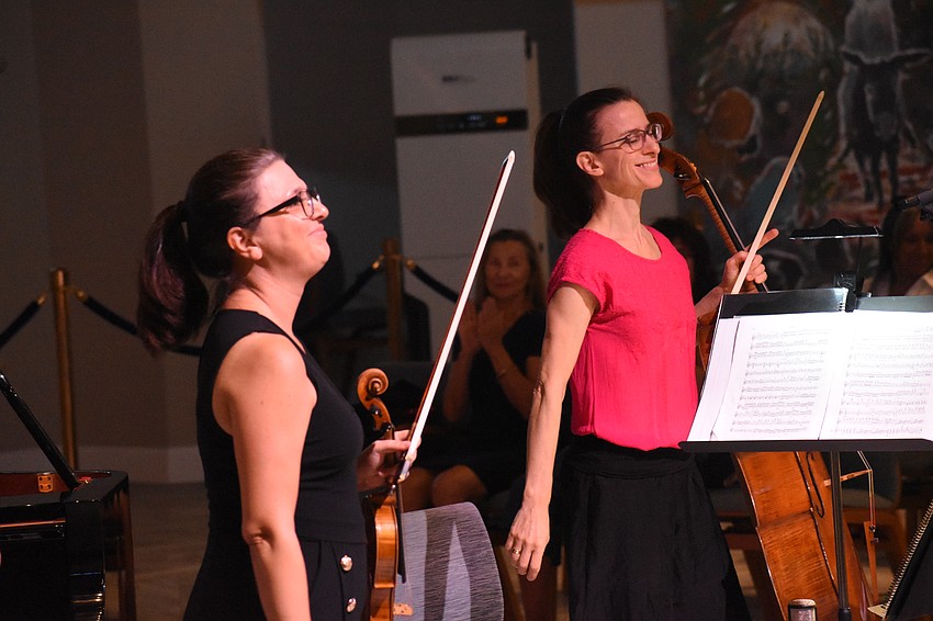 Milene Moreira and Nadine Trudel take a bow.