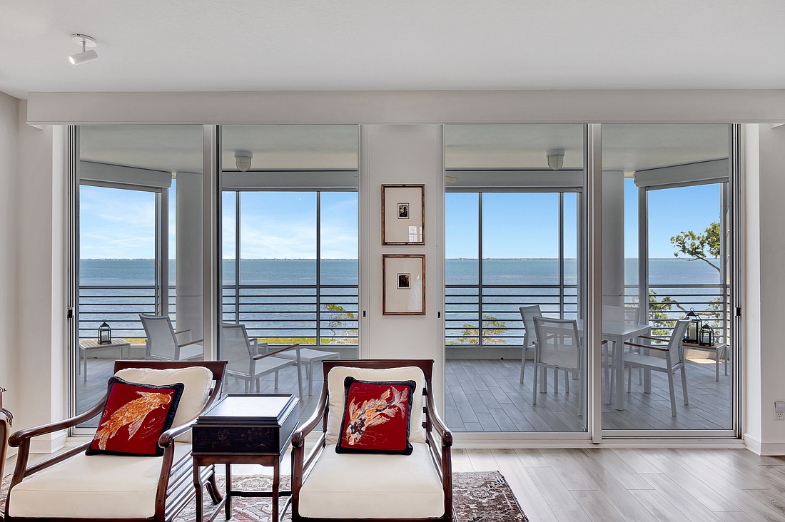 The Unit 233 condominium at 2450 Harbourside Drive was built in 1990 and has three bedrooms, two-and-a-half baths and 2,830 square feet of living area.