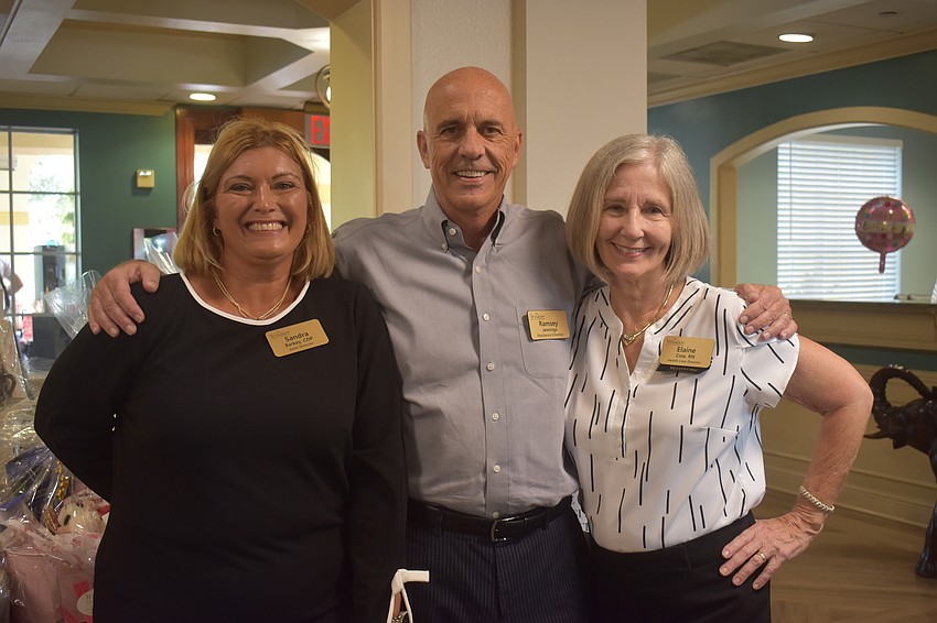Sales director Sandra Barkey, residence director Ramsey Jennings and health care director Elaine Coia all work at The Windsor of Lakewood Ranch, which is celebrating its 20th anniversary.