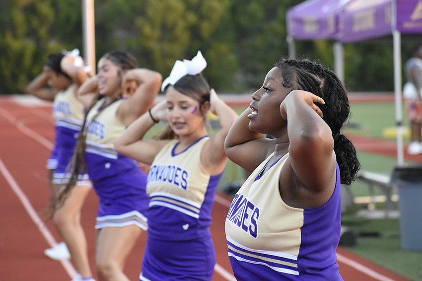 Tenth grader IIsaialyah Edwards, twelfth grader Azzarea Santos, tenth grader Lesly Baca-Saldivar and eleventh grader Samari Branch