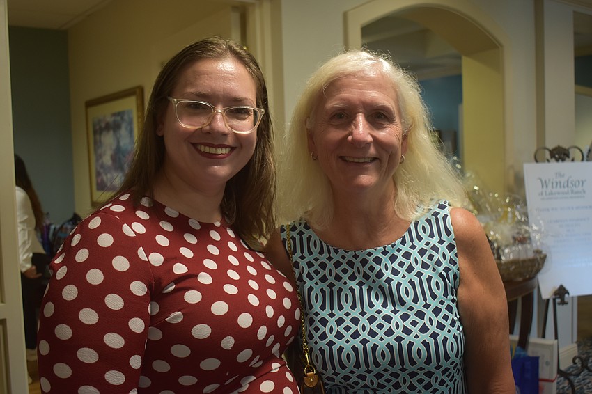 Chelsea Knapp, the front desk clerk at The Windsor of Lakewood Ranch, invited Barbara Melfi to the 20th anniversary celebration. Melfi's mother Esther Thomas lived at the Windsor for three years until she died in January at 97 years old. Melfi said her mother loved nothing more than a good party and that it felt so nice to be included even after her mother was gone.
