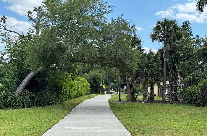 The current portion of School Avenue greenway was completed in November 2007.