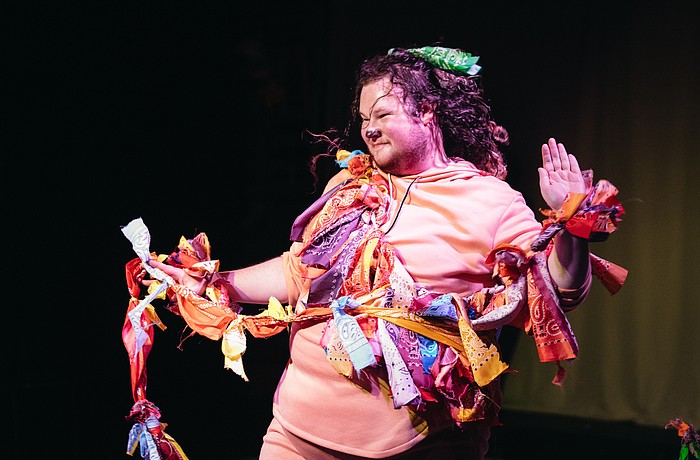 Dingbat Theatre Project founder Luke Manual played the Cowardly Lion in its production based on "The Wizard of Oz."