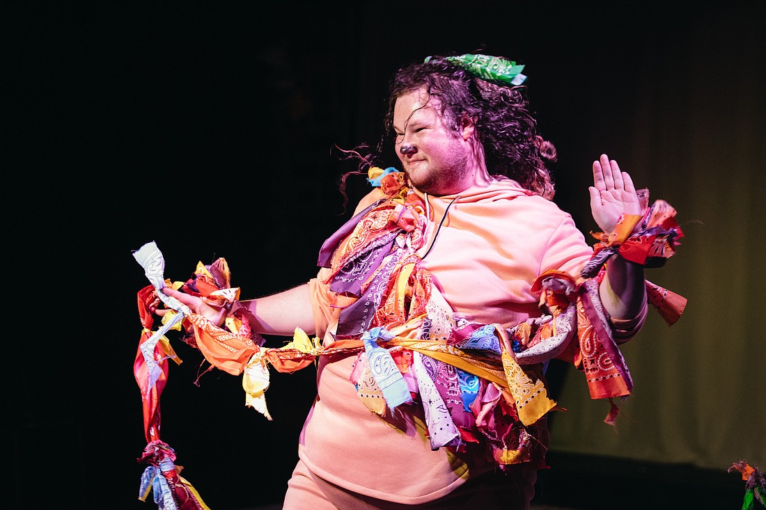 Dingbat Theatre Project founder Luke Manual played the Cowardly Lion in its production based on "The Wizard of Oz."