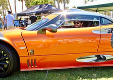 Joseph Staskowski from Car Cave SRQ presented a strikingly orange, Dutch-manufactured 2010 Spyker C8 Laviolette LM85 at the Exotic Cars on the Circle show on Sept. 6 on St. Armands Circle.