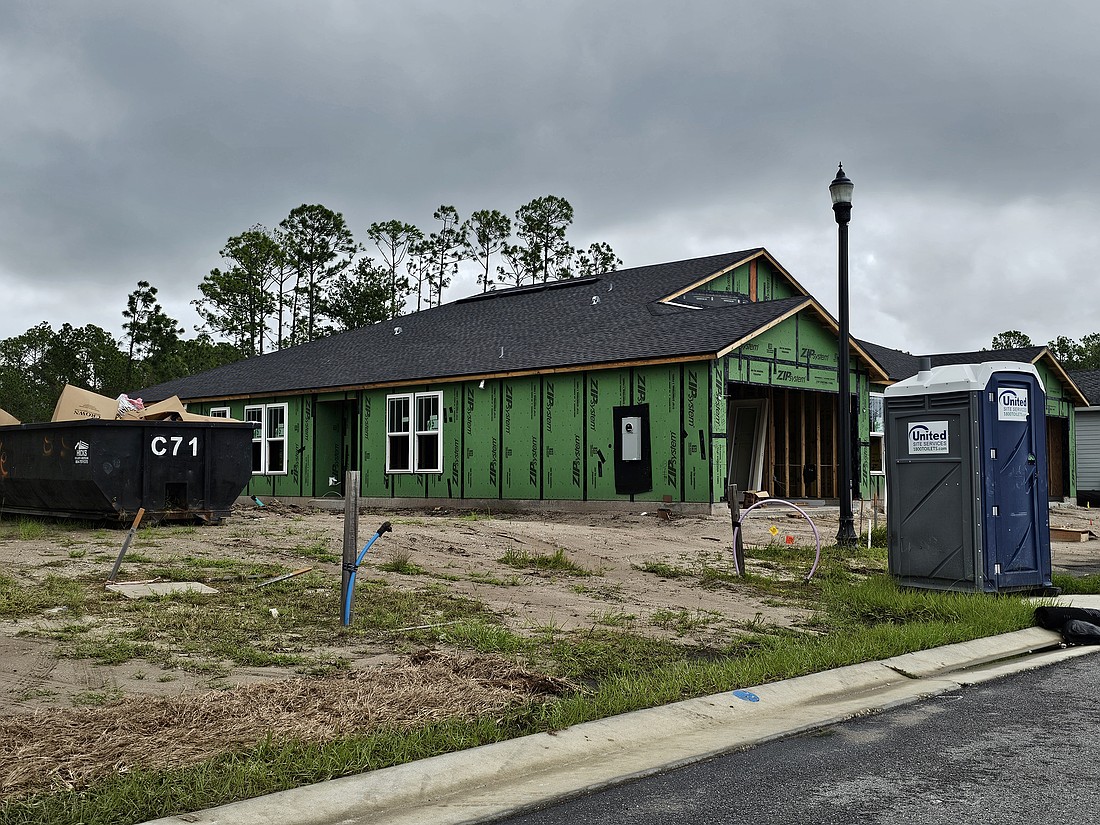 A home under construction on Mulberry Road. Photo by Sierra Williams