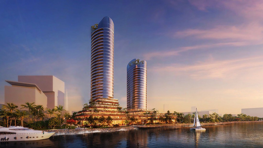 A rendering of Fleet Landing Southbank, a project that could rise at the site of the Duval County School Board headquarters at 1701 Prudential Drive along the St. Johns River. Fleet Landing operates a retirement community in Atlantic Beach and is building another in Nocatee.