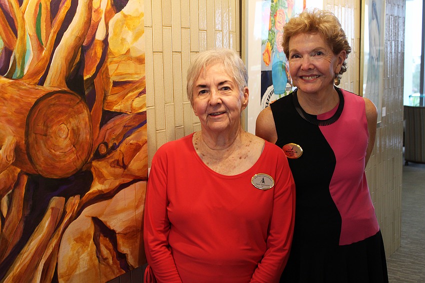 Carol Doenecke and Marcella Schuyler, art committee co-chairs with the local chapter of the National League of American Pen Women, Inc., said they aimed to showcase some new works by favorite local artists at this year's art exhibition at Plymouth Harbor.