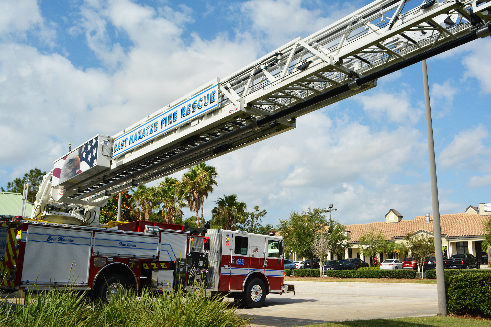 In 2018, East Manatee added a ladder truck that reached a maximum of 107-feet high.