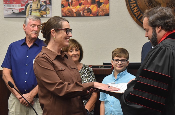 Laurie Breslin was officially sworn in as the superintendent for the School District of Manatee County on Sept. 9.