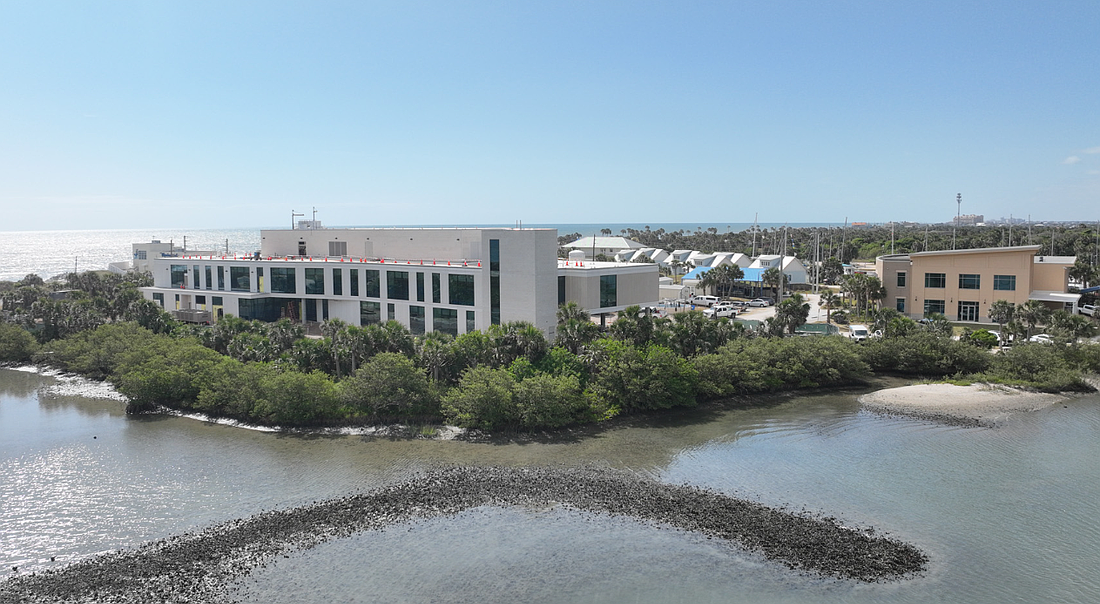UF Whitney Laboratory in Marineland has almost finished its new research building. Photo courtesy of the UF Whitney lab Facebook