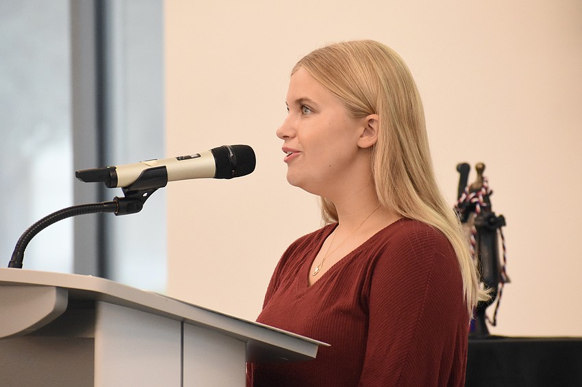 Alexandra Bennettson of Saint Stephen’s Episcopal School sings 