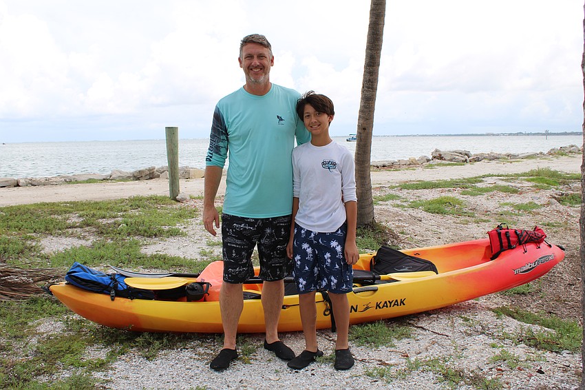 Curtis and Connor Craig played a key role in the Great Scallop Search on Sarasota Bay this year, locating the most scallops out of anyone. Curtis said the family has participated in four Sarasota Bay Watch events and appreciates everything the group does for the local environment.
