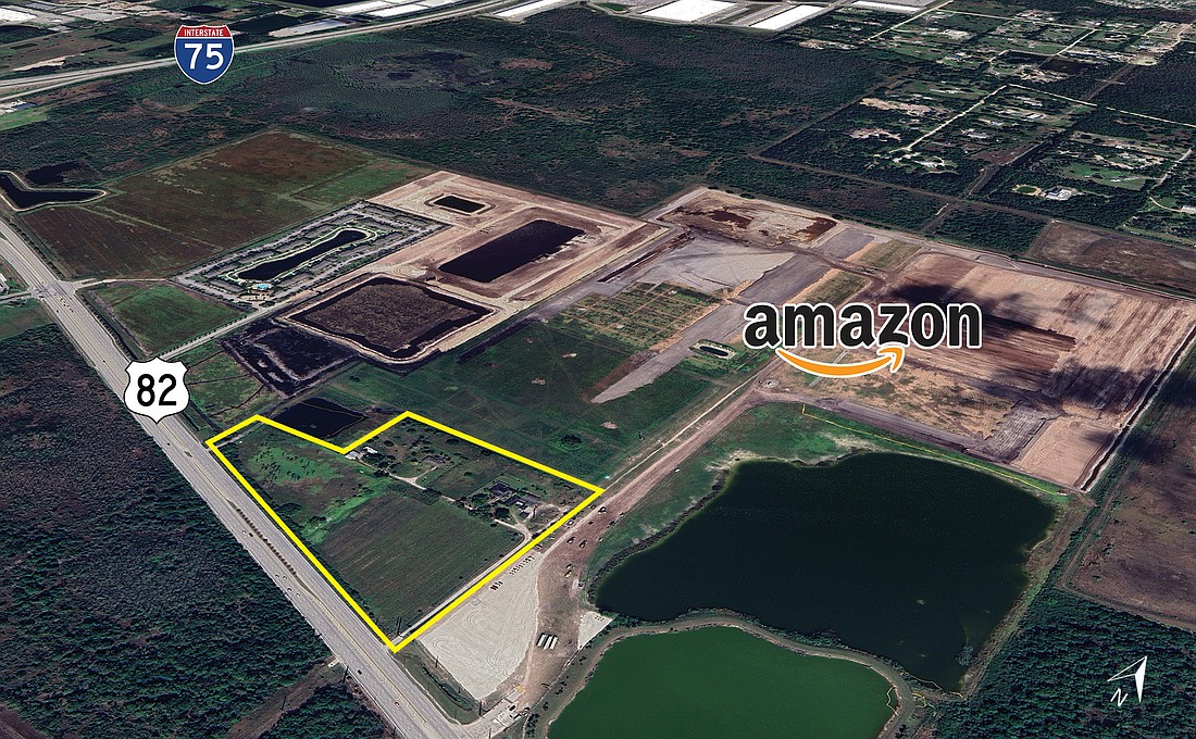 A piece of land next to where Amazon owns 189-acre in Fort Myers has sold.