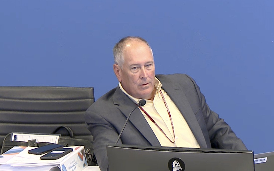 Sarasota County Commissioner Tom Knight was the lone dissenting vote in first vote approval of the county's fiscal year 2026 budget.