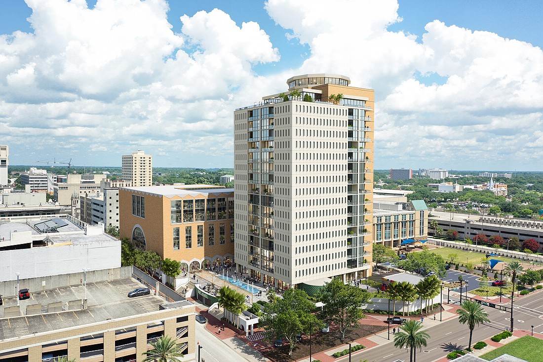Live Oak Contracting plans to transform the former JEA headquarters campus in Downtown Jacksonville into The Jewel at 21 West, with 180 residential units, rooftop amenities, office space and ground-floor uses.