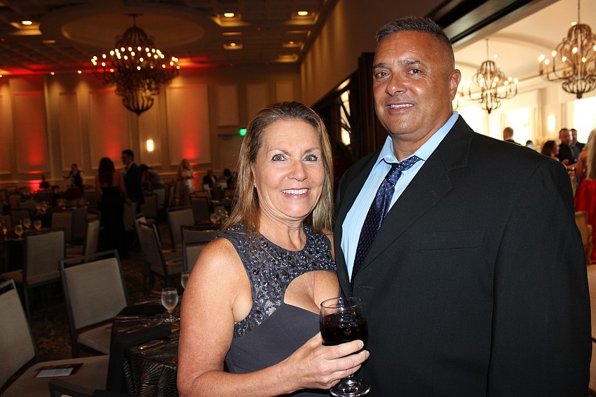 Lakewood Ranch Medical Center CFO Renee Shopoff and Philip Smith support the Manatee County Medical Society Gala fundraiser Sept. 13 at the Grove Ballroom.