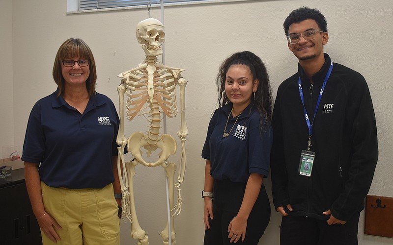 Carrie Walden, the Project Edge classroom instructor, is teaching 10 students including Mia Pardella and Justin Torres in the Project Edge program at MTC East.