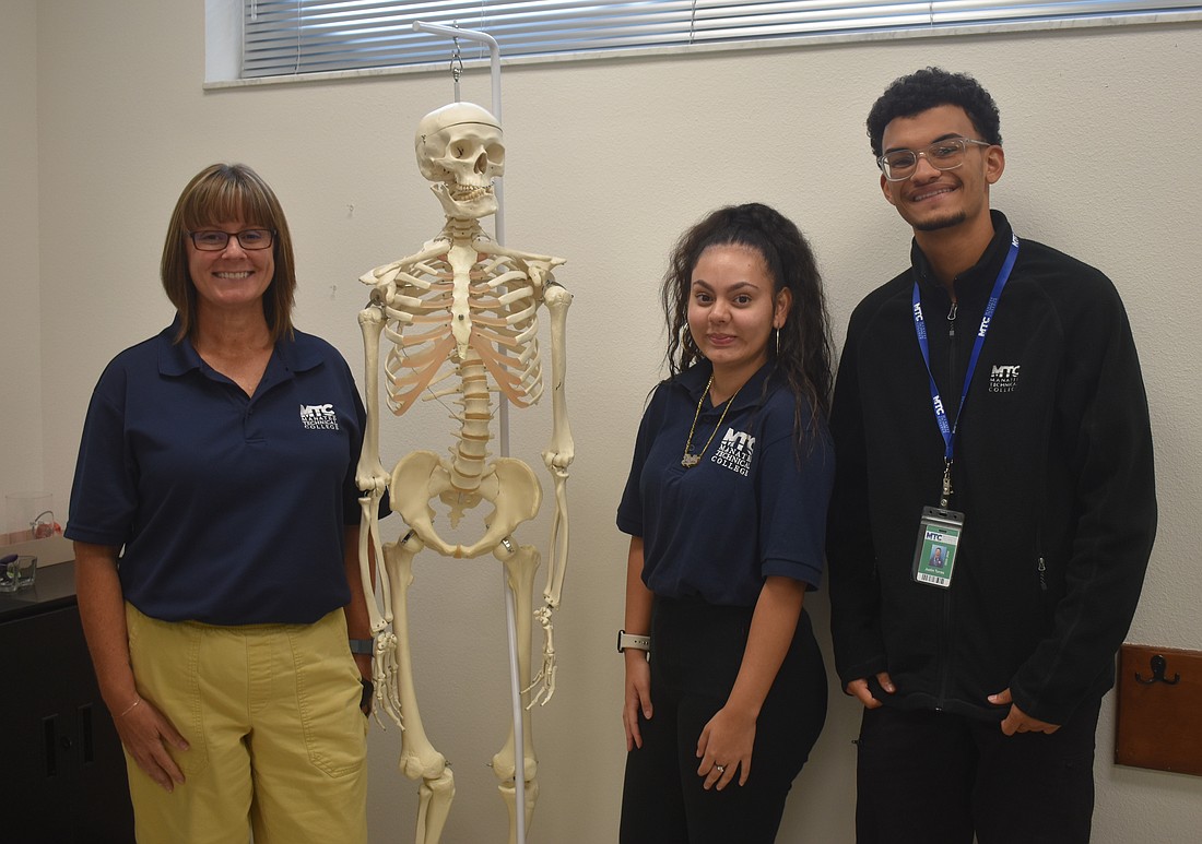 Carrie Walden, the Project Edge classroom instructor, is teaching 10 students including Mia Pardella and Justin Torres in the Project Edge program at MTC East.