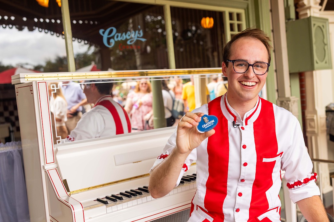 Casey's Corner pianist Grayson Smith has received The Walt Disney Legacy Award.