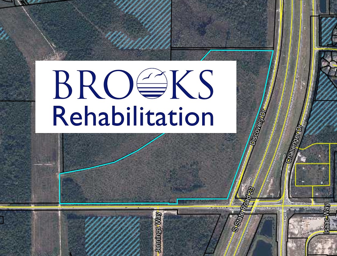 Brooks Rehabilitation is planning a Clay County campus on 43.5 acres at Old Jennings Road and First Coast Expressway.