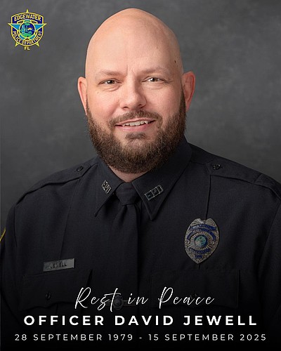 Edgewater Police Officer David Jewell. Photo courtesy of Edgewater Police Department/Facebook