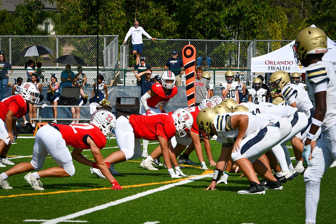 Windermere Prep lined up against Bishop McLaughlin Catholic.