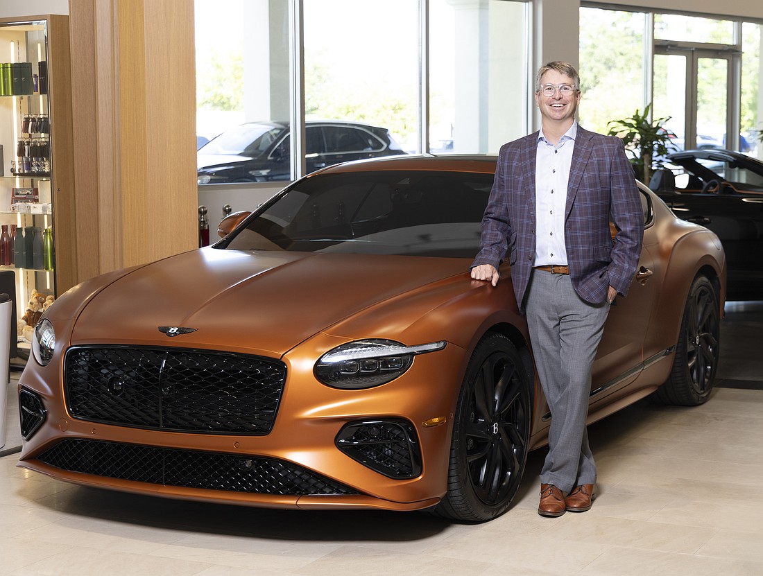 Dimmitt Automotive Group President Peter Dimmitt says Bentley Tampa Bay and Bentley Sarasota will have a "symbiotic" relationship. They can "have a greater inventory to work out of," he says.