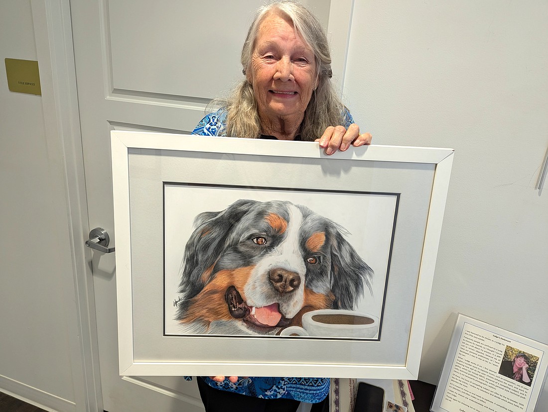 Hanneke Jevons' "Coffee Please." Photo by Brent Woronoff