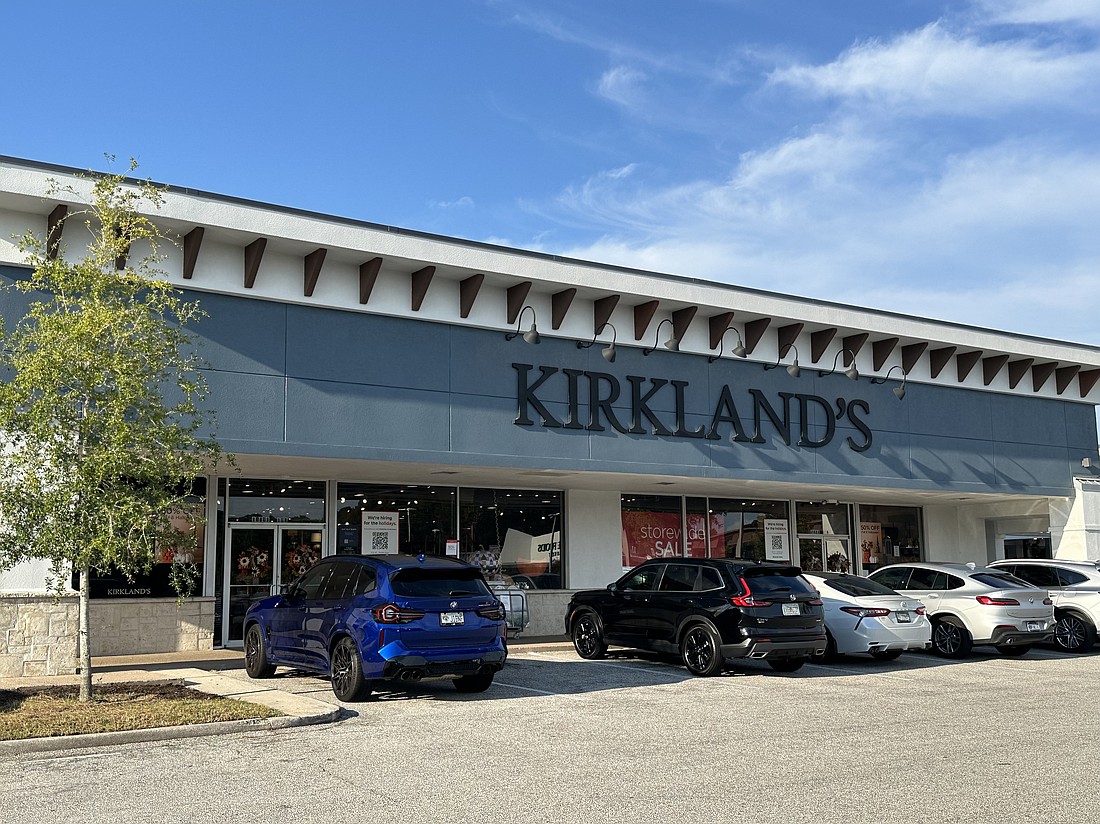 Kirkland’s Home at 10601 San Jose Blvd, Suite 104, in the Mandarin Landing shopping center could be converted to Bed Bath & Beyond Home concept.