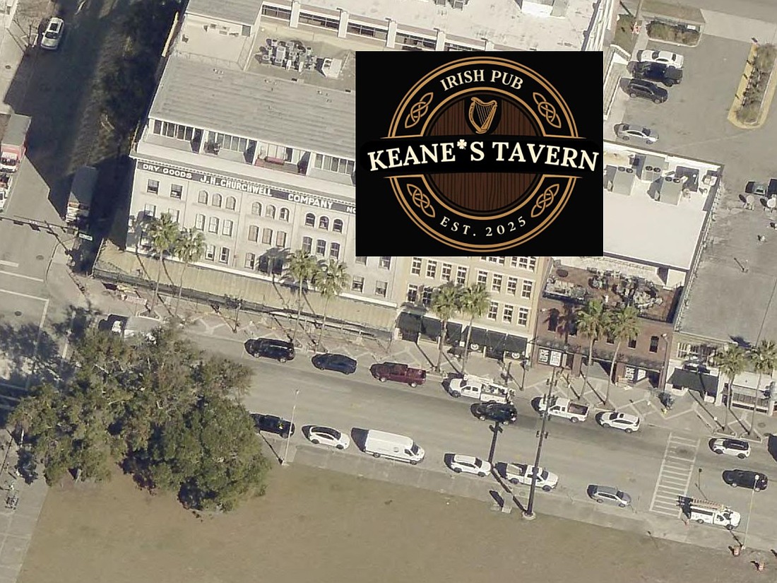 Keane’s Tavern is planned at 315 E. Bay St. in Downtown Jacksonville. It is being developed by the owners of Decca Live music and dance club next door to the east.