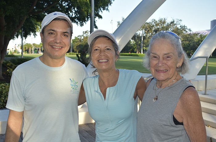 Elisha DeMassa's husband Michael DeMassa, Janine Lebano and Sue McGregor
