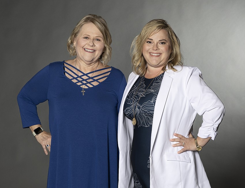 April Miller with her mentor, her mom Robin Turner.