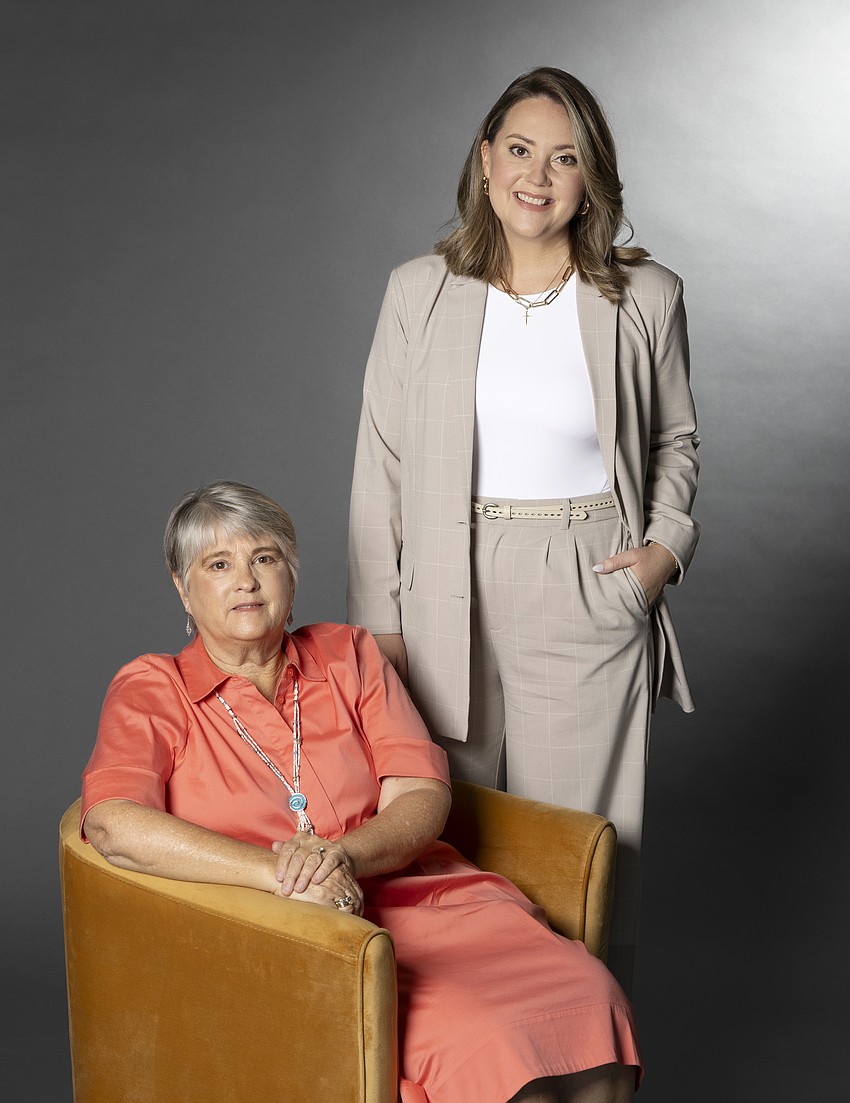 Janessa Weiland with her mentor, her mother Janet Stedcke.