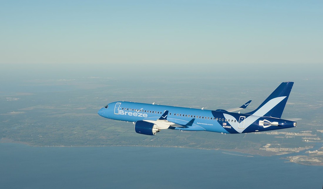 Breeze Airways plans to launch its first international flight — a nonstop, seasonal route connecting Tampa Bay to Montego Bay, Jamaica — on Feb. 11, 2026.