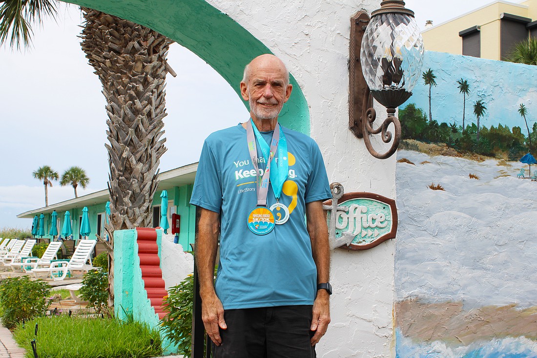Longboater Harold Cullison recently celebrated a running milestone as he took first place in his age division for a 10K run, clocking a time of 55:34.