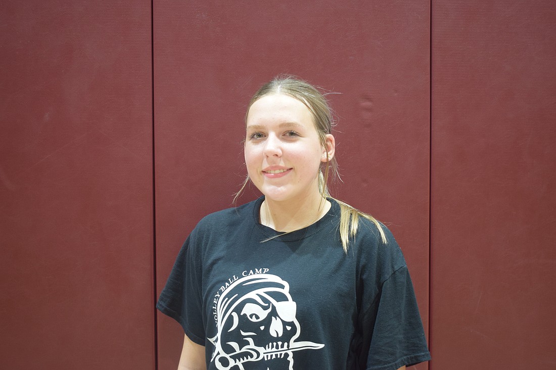 Molly Lynch poses for a photo after Braden River's comeback attempt against Venice fell short Thursday. She's the only freshman on a varsity roster featuring two underclassmen.