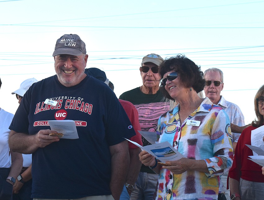 Mitch and Ginny Katz attend the Jewish Tashlich ceremony by Temple Emanu-El on Sept. 27 at Nathan Benderson Park.