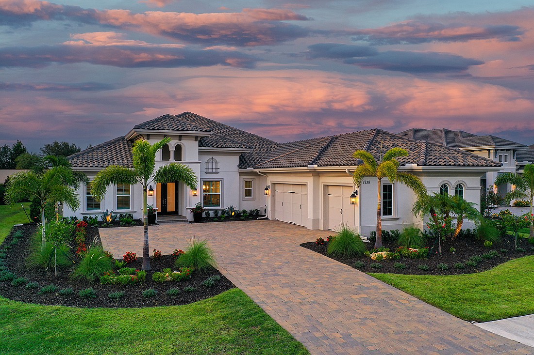 This Lake Club home at 7838 Bowspirit Way sold for $2.3. million. Built in
2023, it has four bedrooms, four baths, a pool and 3,734 square feet of living area.
