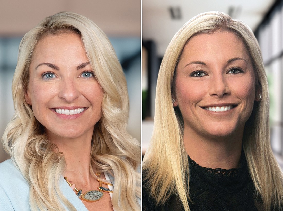Commercial real estate firm Katz & Associates has opened a Jacksonville office led by Katie Figg, left, and Nancy Sumner.