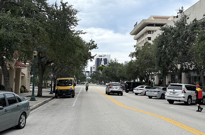 Some blocks along Main Street, such as the 1800 block, already include a mix of angle and parallel parking.