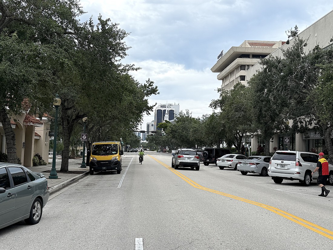 Some blocks along Main Street, such as the 1800 block, already include a mix of angle and parallel parking.