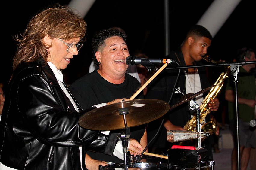 Musician Bri Rivera sings with Grammy-award-winning Millie Puente and her band on Oct. 1 to celebrate the third anniversary of The Bay.