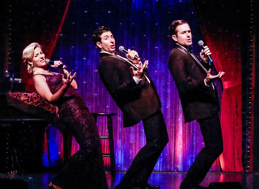 Haley K. Clay, Andrew Leggieri and Russell Mernagh star in Florida Studio Theatre's ode to contemporary crooners, 